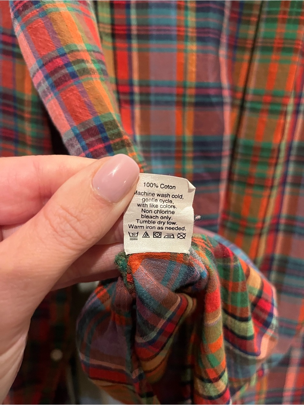 J. Crew Plaid Button-Down Shirt Fall Plaid Small - Picture 5 of 5